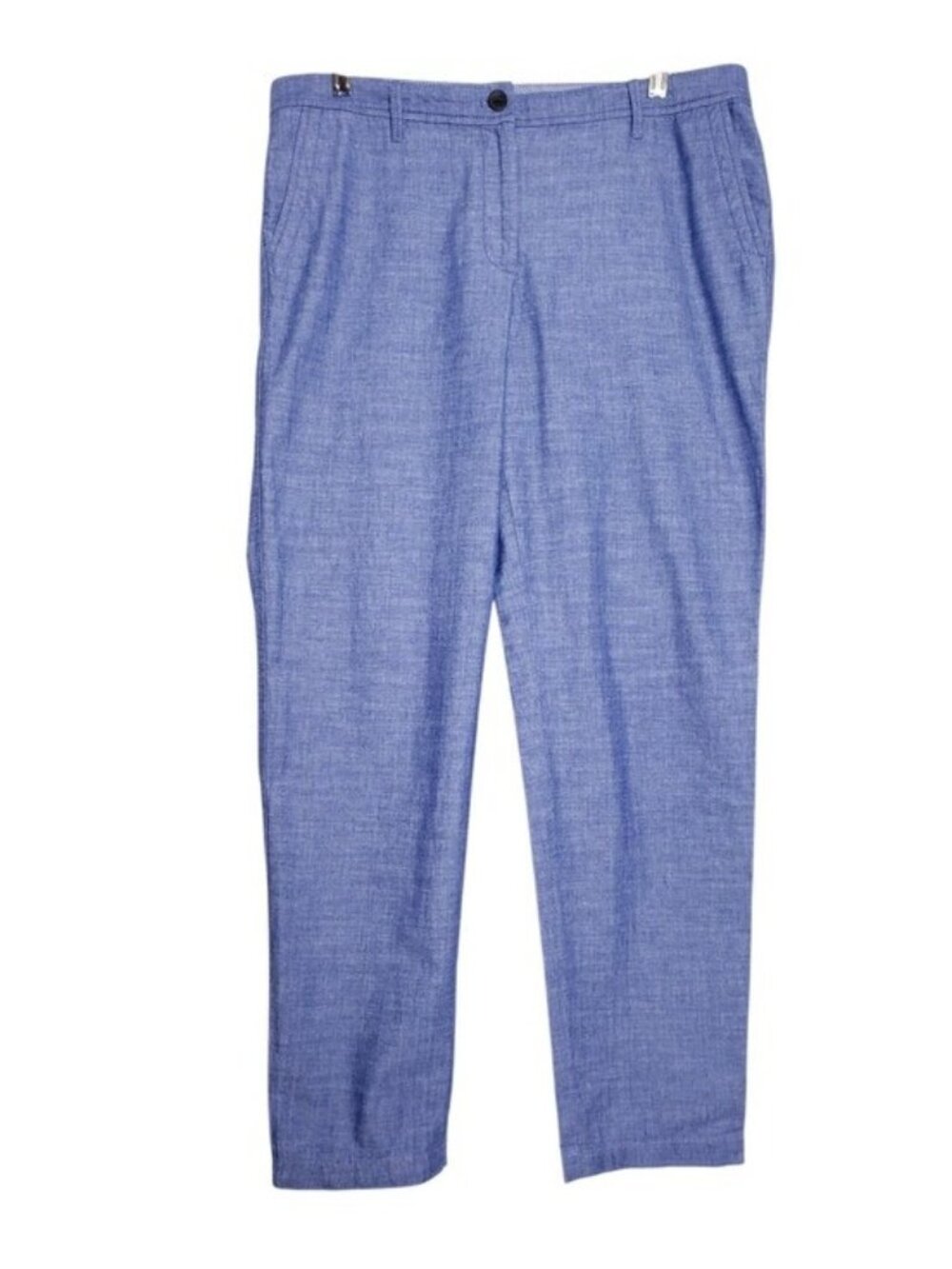 Talbots Blue Chambray Girlfriend Chino Cotton Pants Women's Size 10